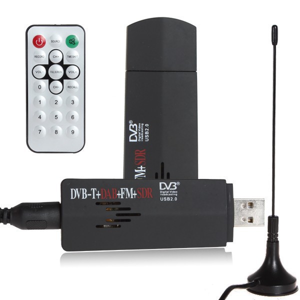 RTL-SDR / FM + DAB / DVB-T USB 2.0 Mini TV Digital Digital Stick DVBT Dongle SDR با گیرنده تیونر RTL2832U و R820T + کنترل از راه دور