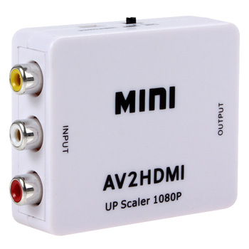 مینی کامپوزیت AV CVBS 3 RCA به HDMI Video Adapter Adapter 720p 1080p Upscaler